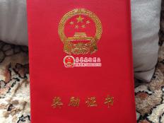 皮革款奖励证书封皮配内页