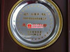 湖北省体育局先进工作者奖牌